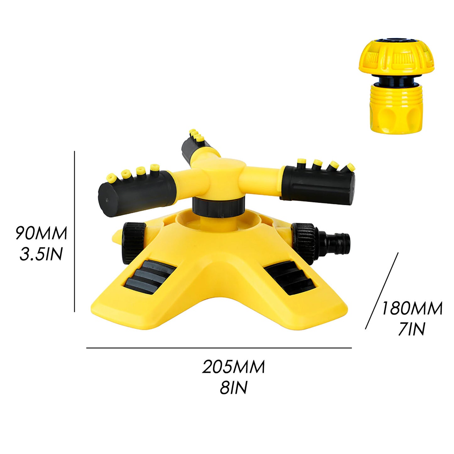 Itins lengvas ir patogus vandens purkštuvas kiemui