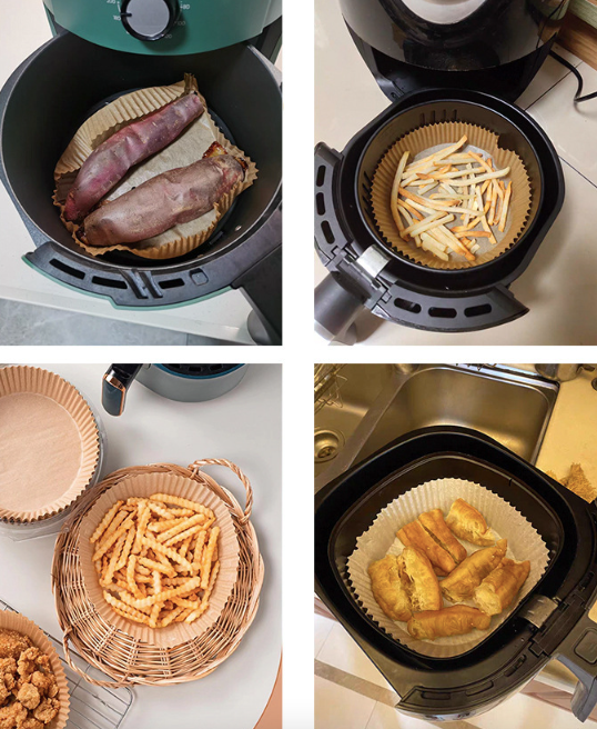 Karšto oro gruzdintuvės vienkartiniai įdėklai