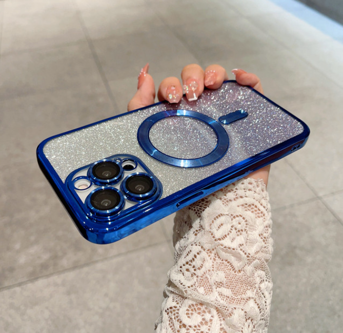 Blizgantis Iphone dėklas