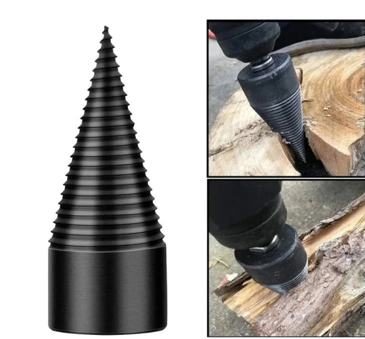 Malkų skaldymo grąžtas