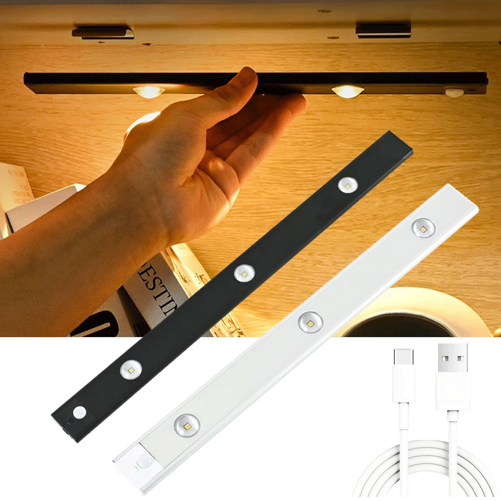 juoda ir balta led juostos su automatiniu davikliu