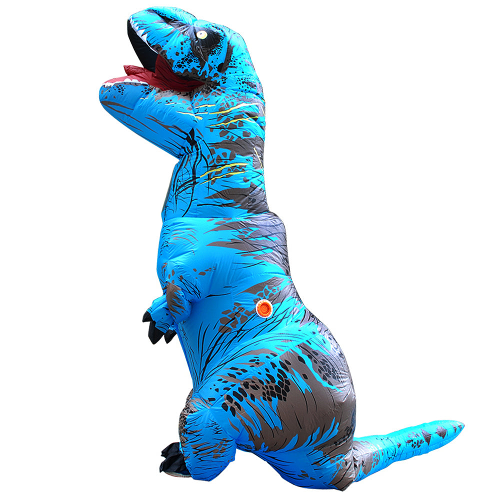 dinozauro kostiumas melynas