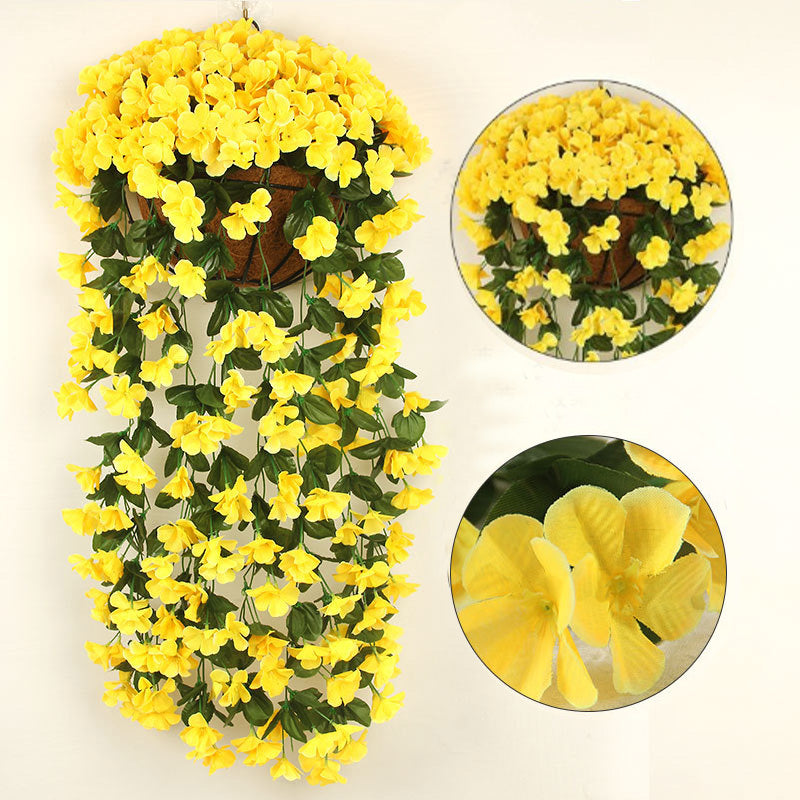 svyrančios dirbtinės gėlės geltona
