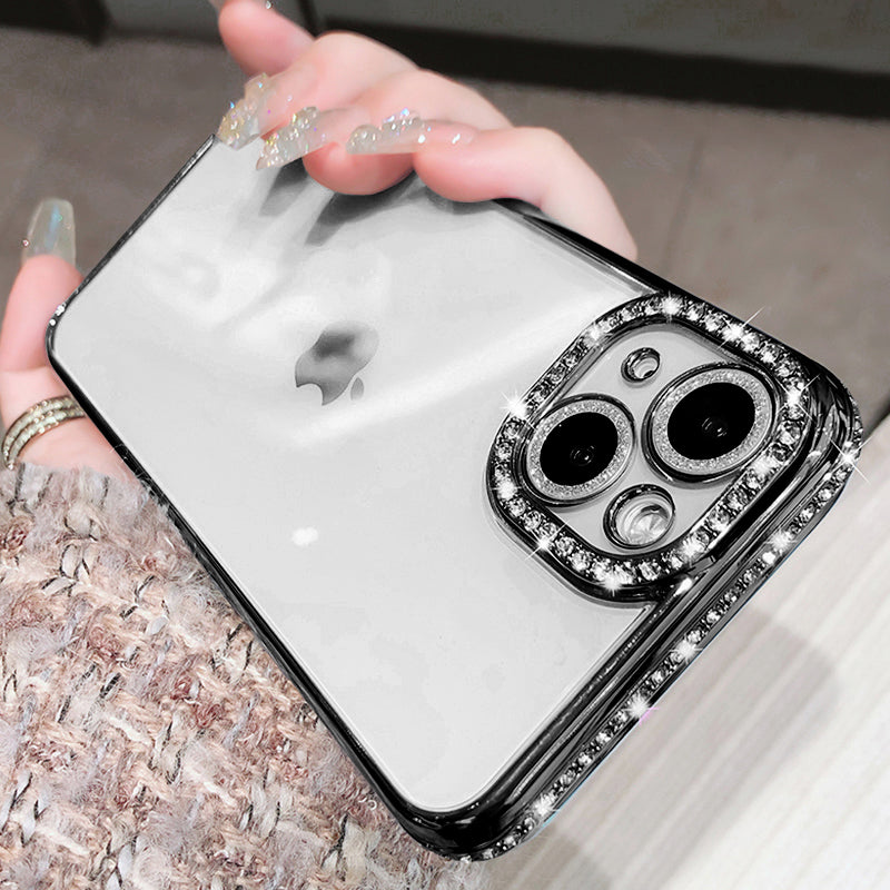 Iphone dėkliukas su žėrinčiais kraštais