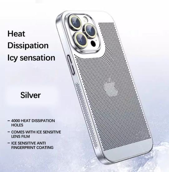 Metalo imitacijos Iphone dėklas